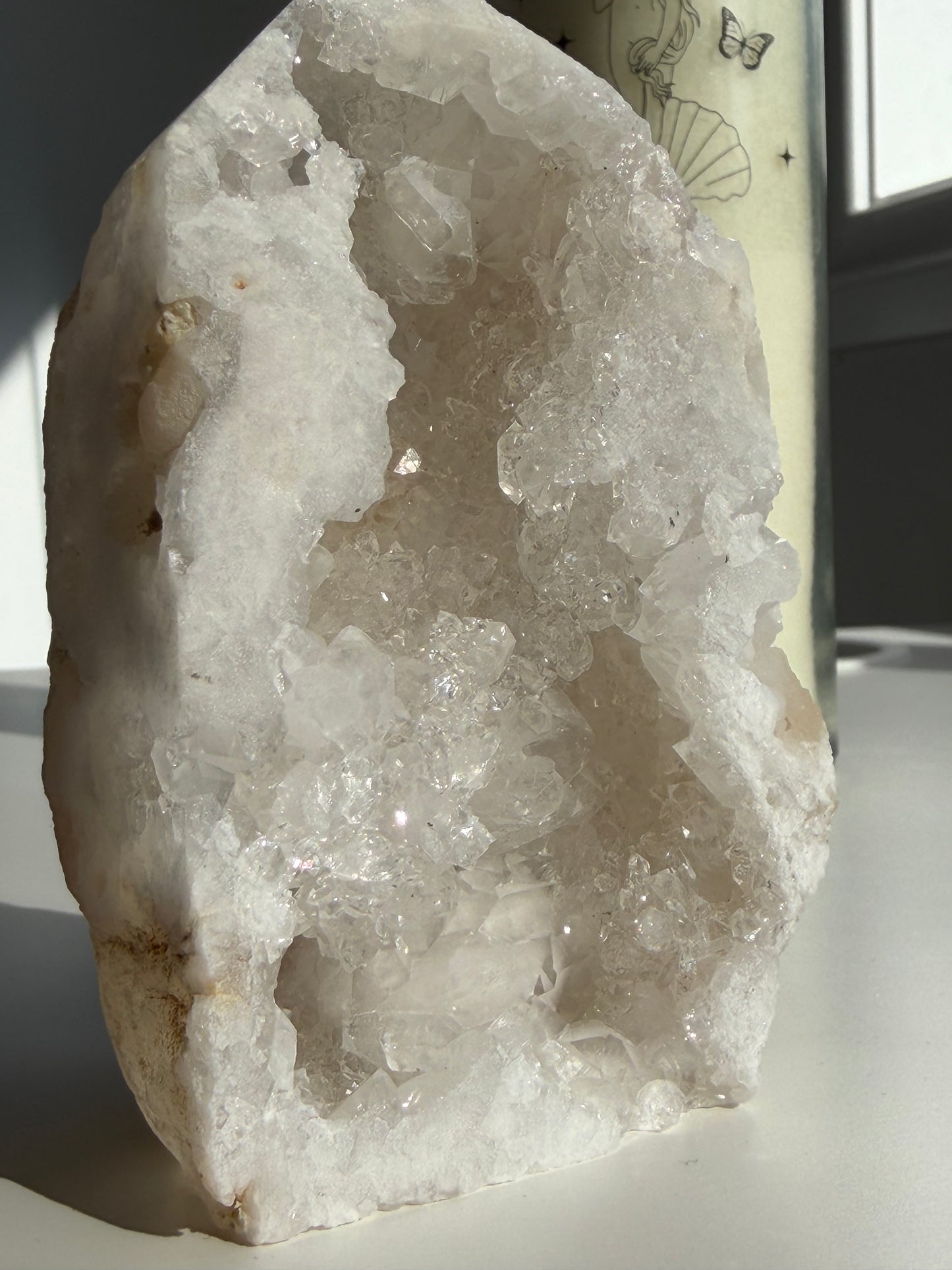Clear Quartz Geode Freeform Point 01