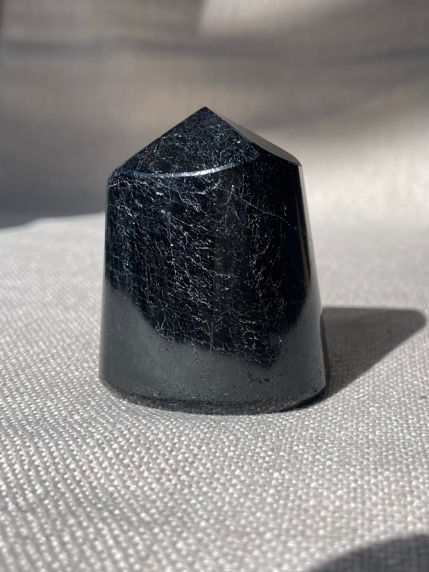 Black Tourmaline Thick Polished Points