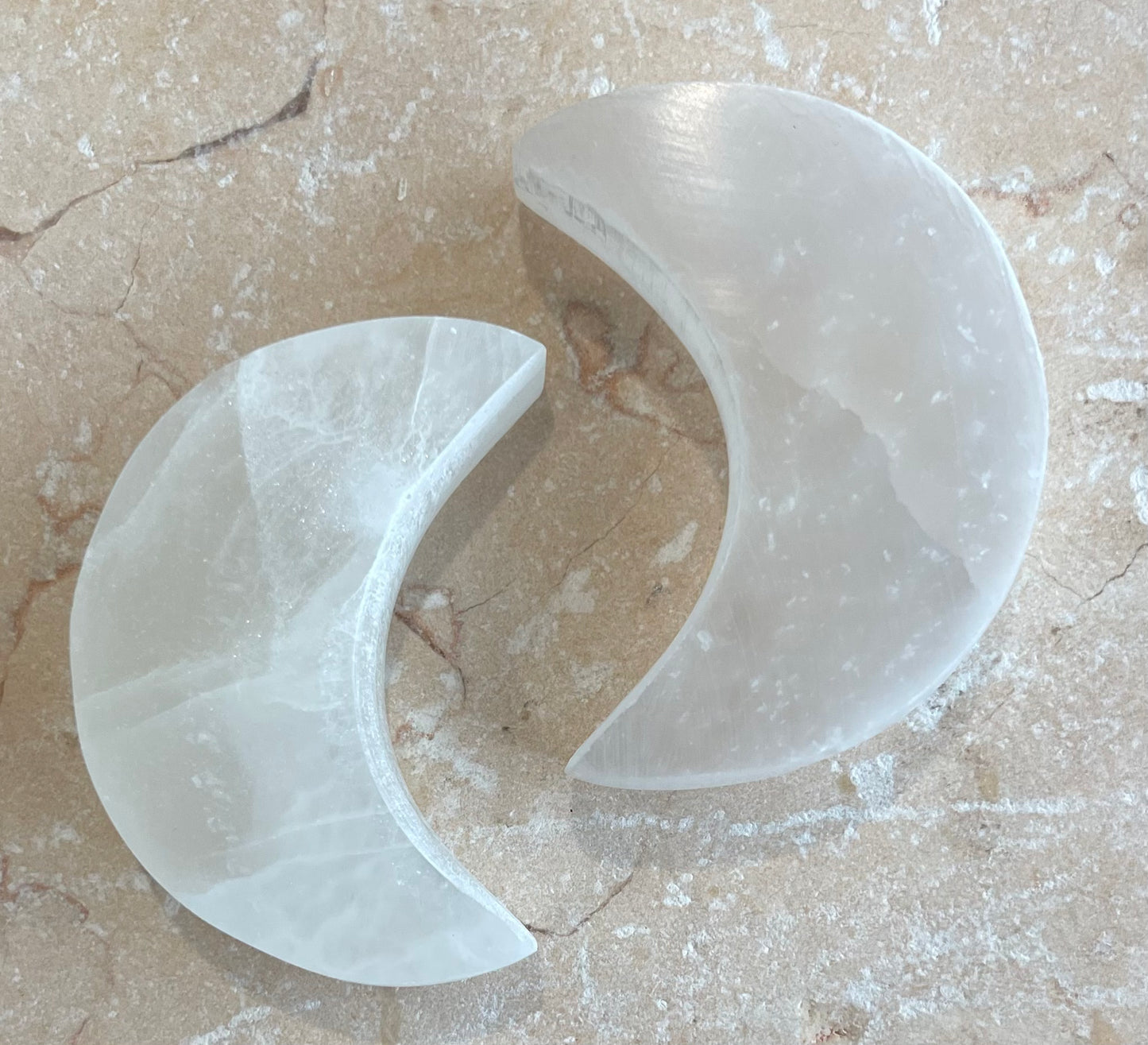 Selenite Moon Plate