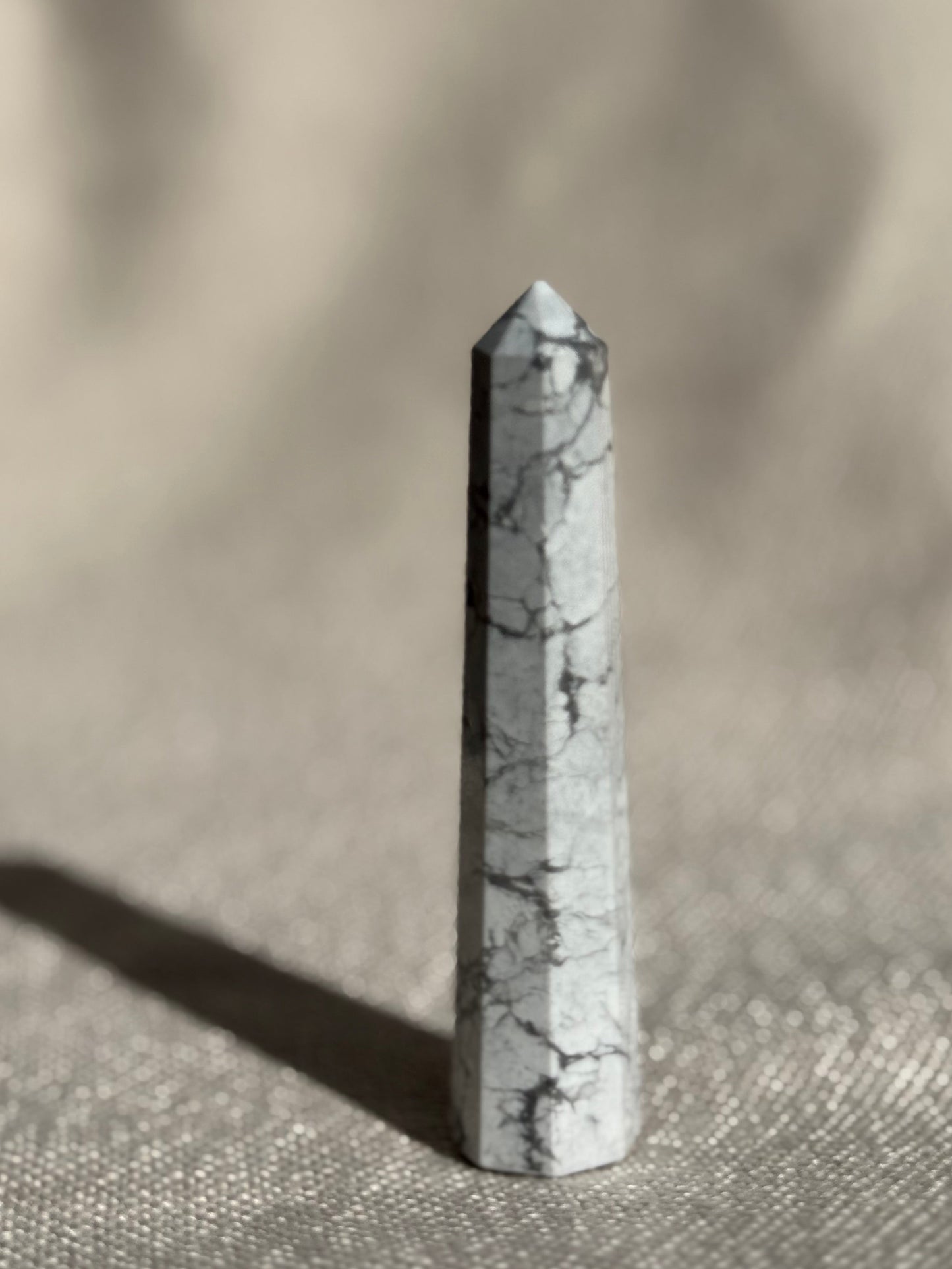 White Howlite Towers