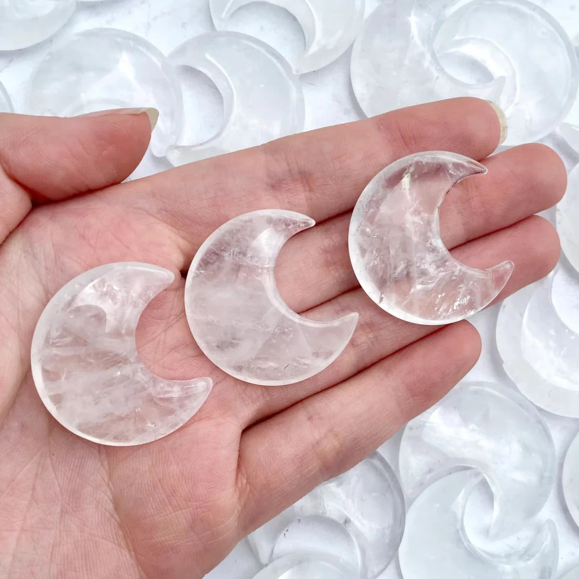 Clear Quartz Moon