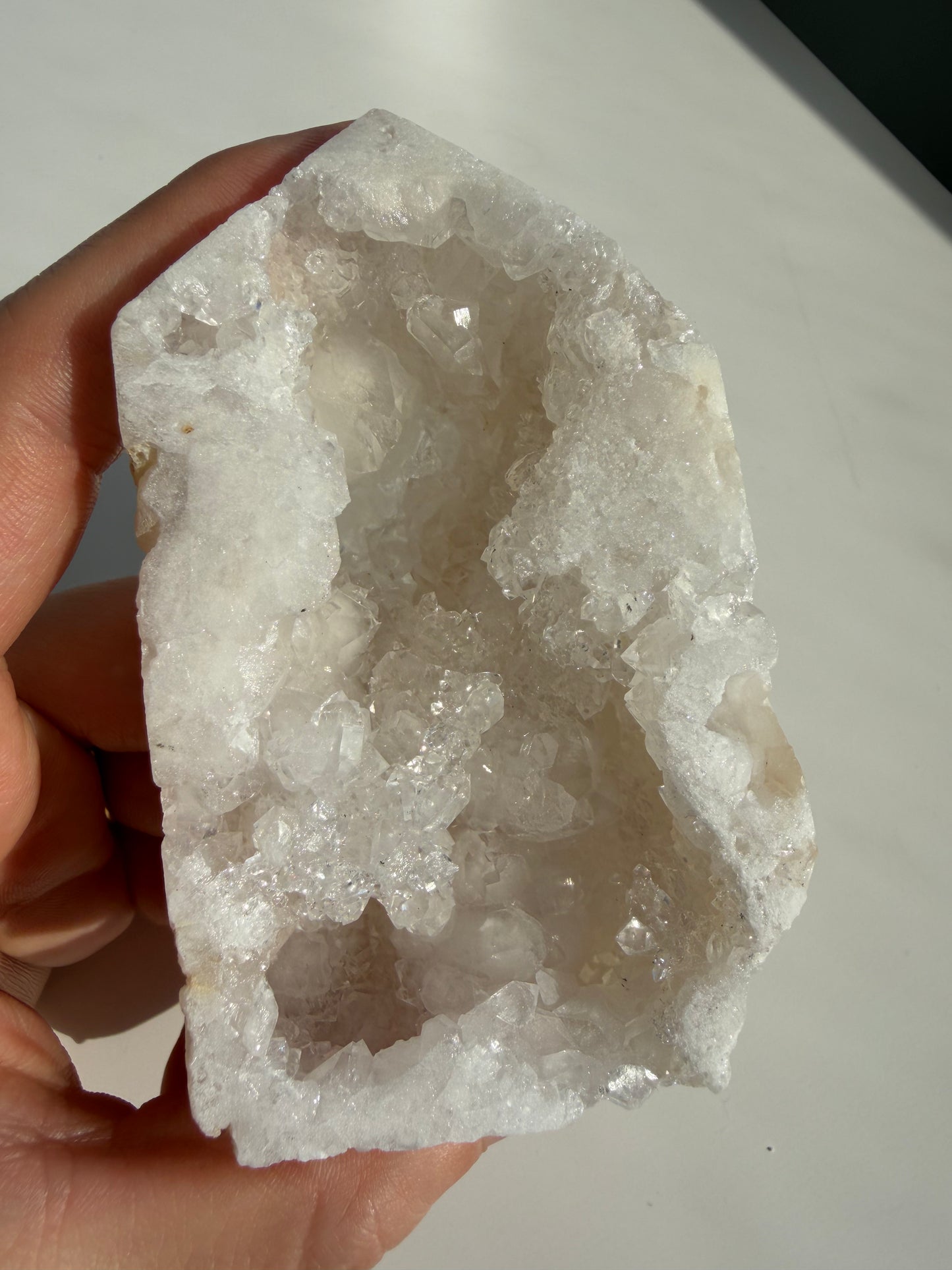 Clear Quartz Geode Freeform Point 01