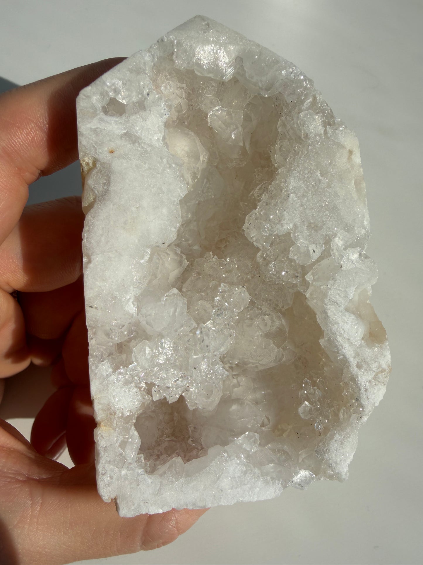 Clear Quartz Geode Freeform Point 01