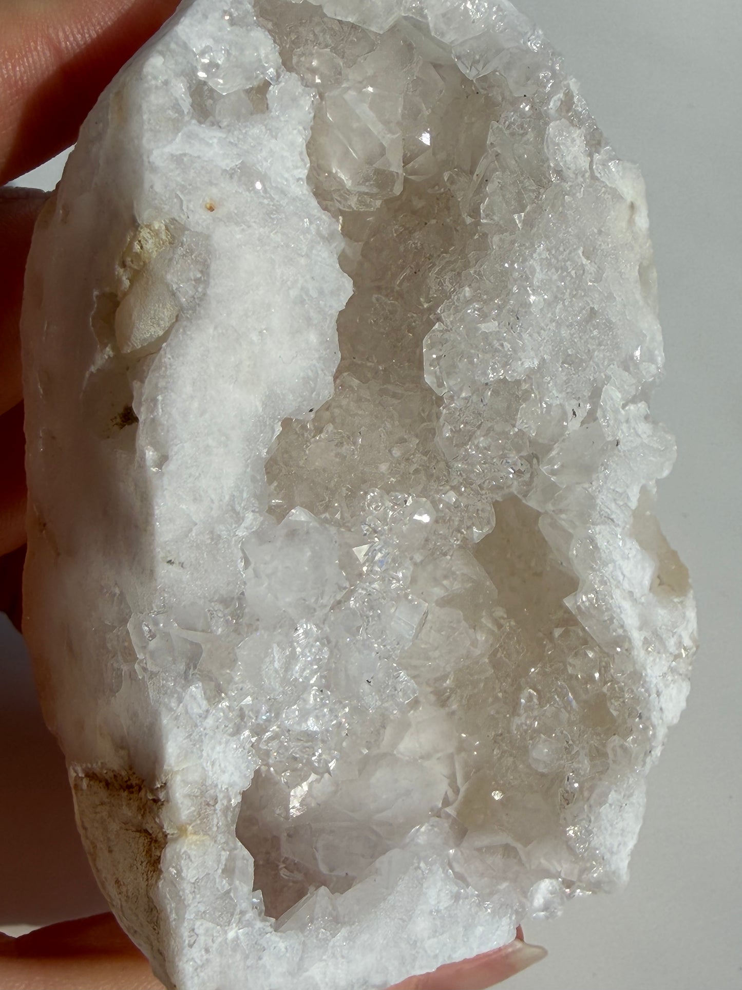 Clear Quartz Geode Freeform Point 01