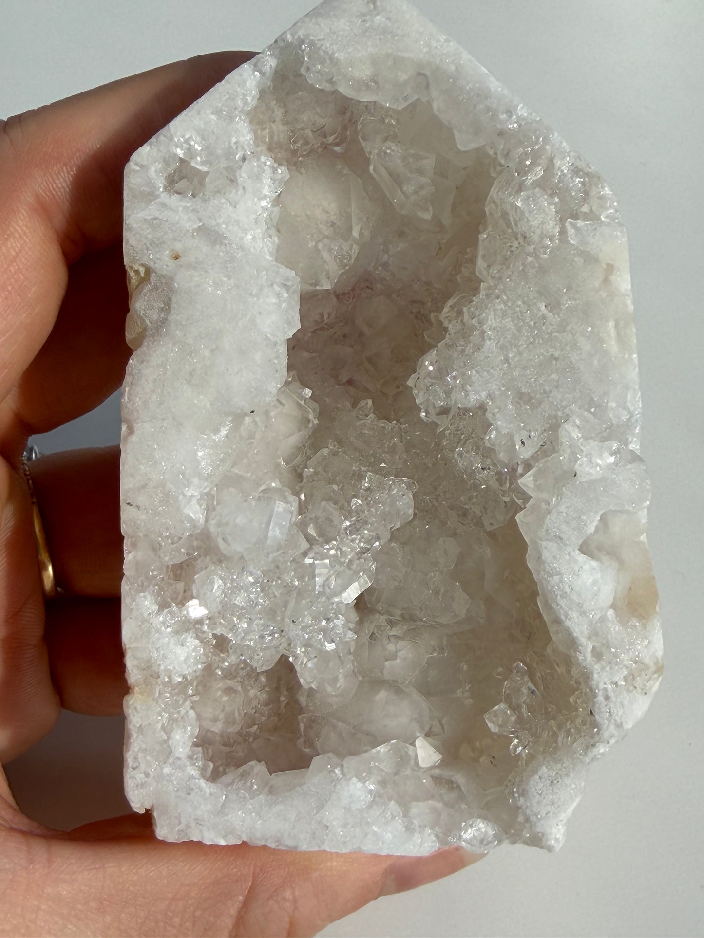Clear Quartz Geode Freeform Point 01