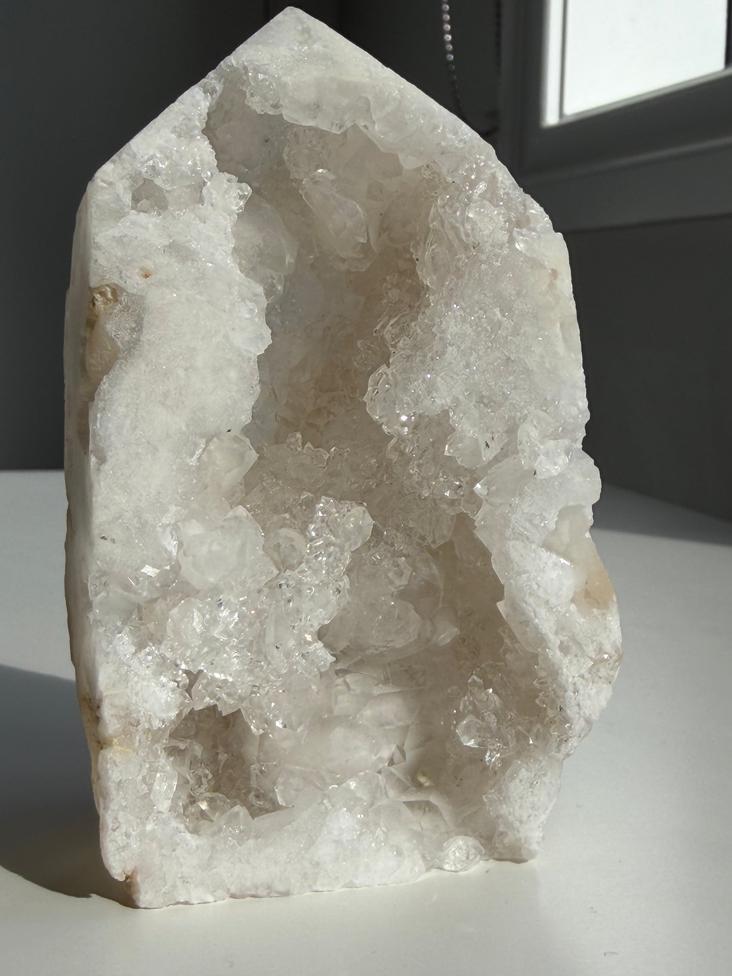 Clear Quartz Geode Freeform Point 01