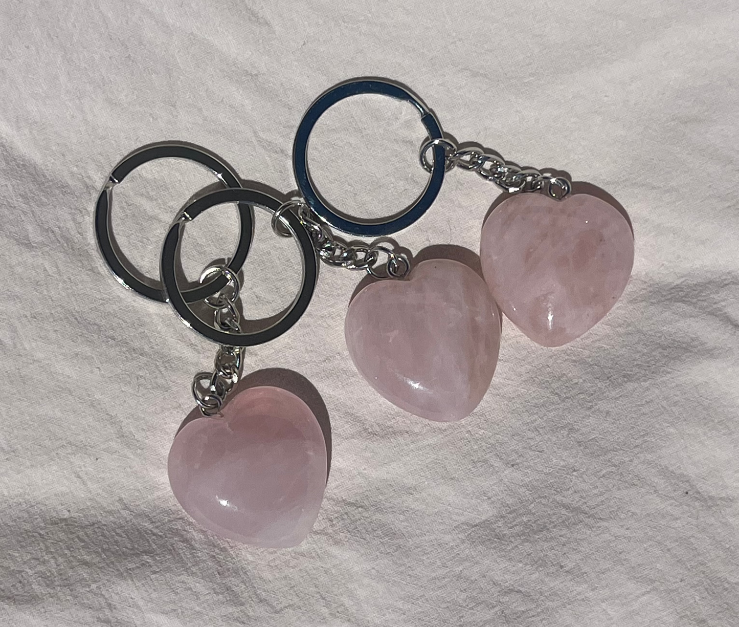 Crystal Heart Keyring