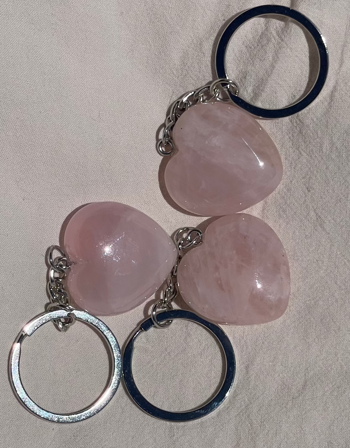 Crystal Heart Keyring