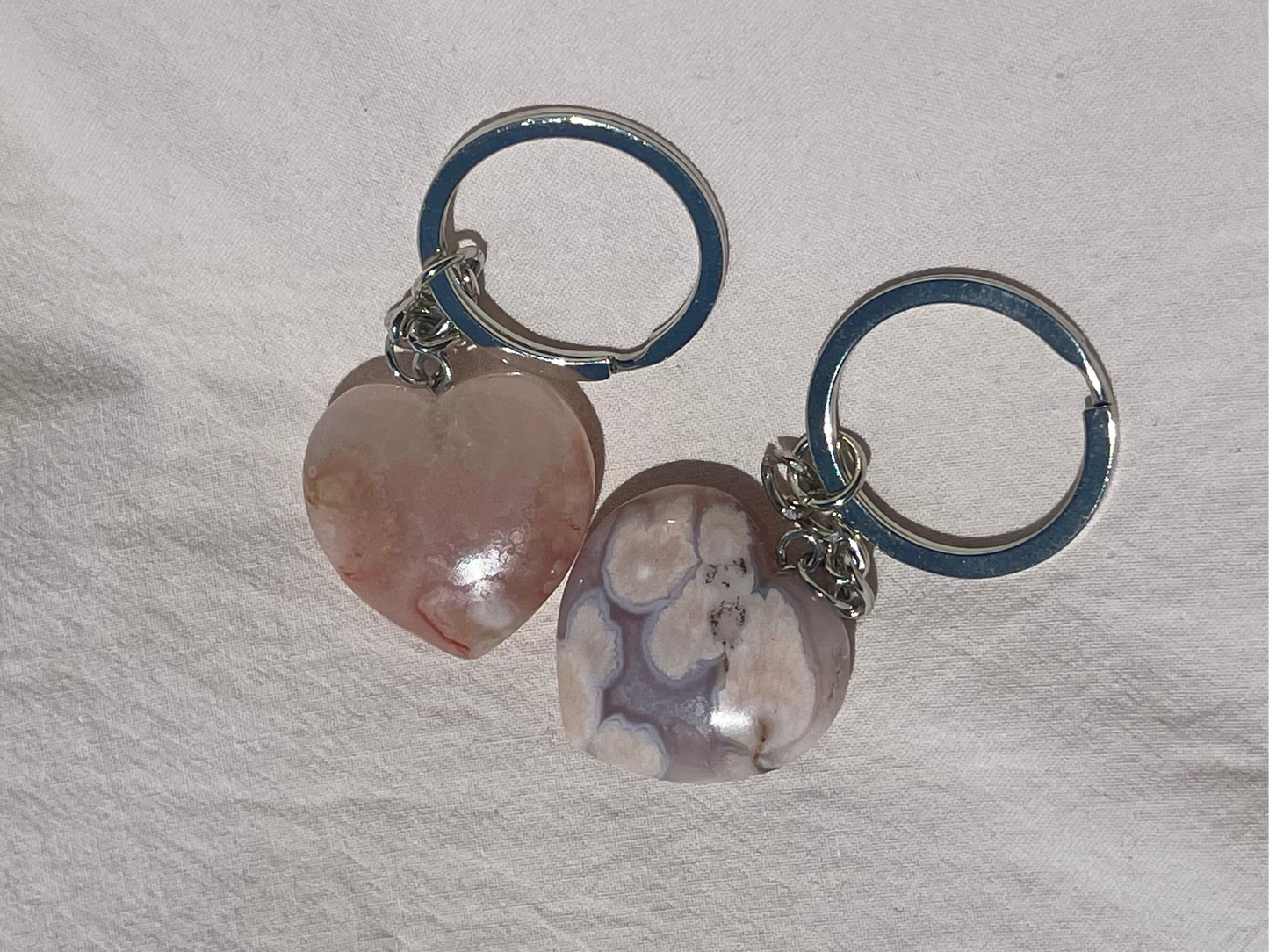 Crystal Heart Keyring