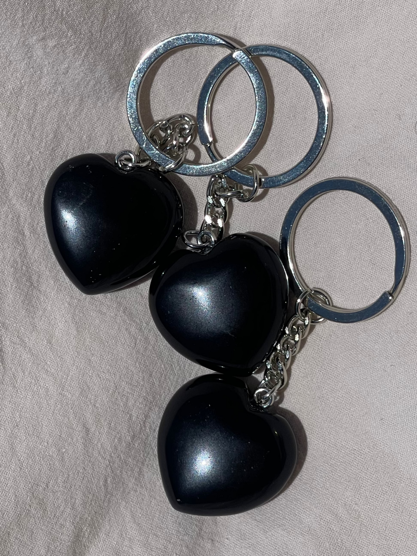 Crystal Heart Keyring