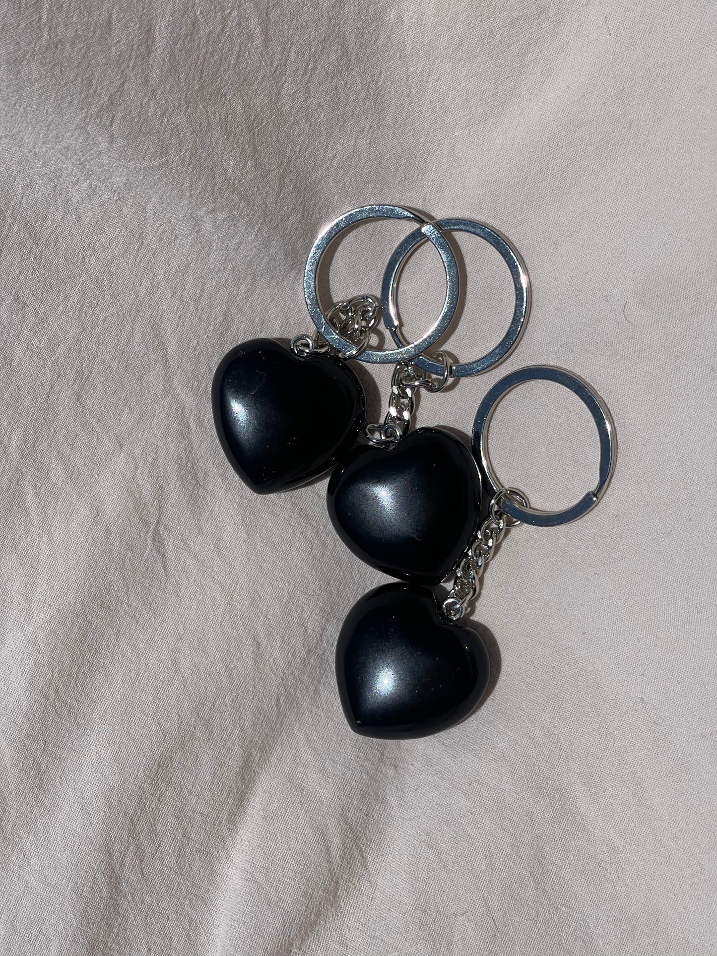 Crystal Heart Keyring