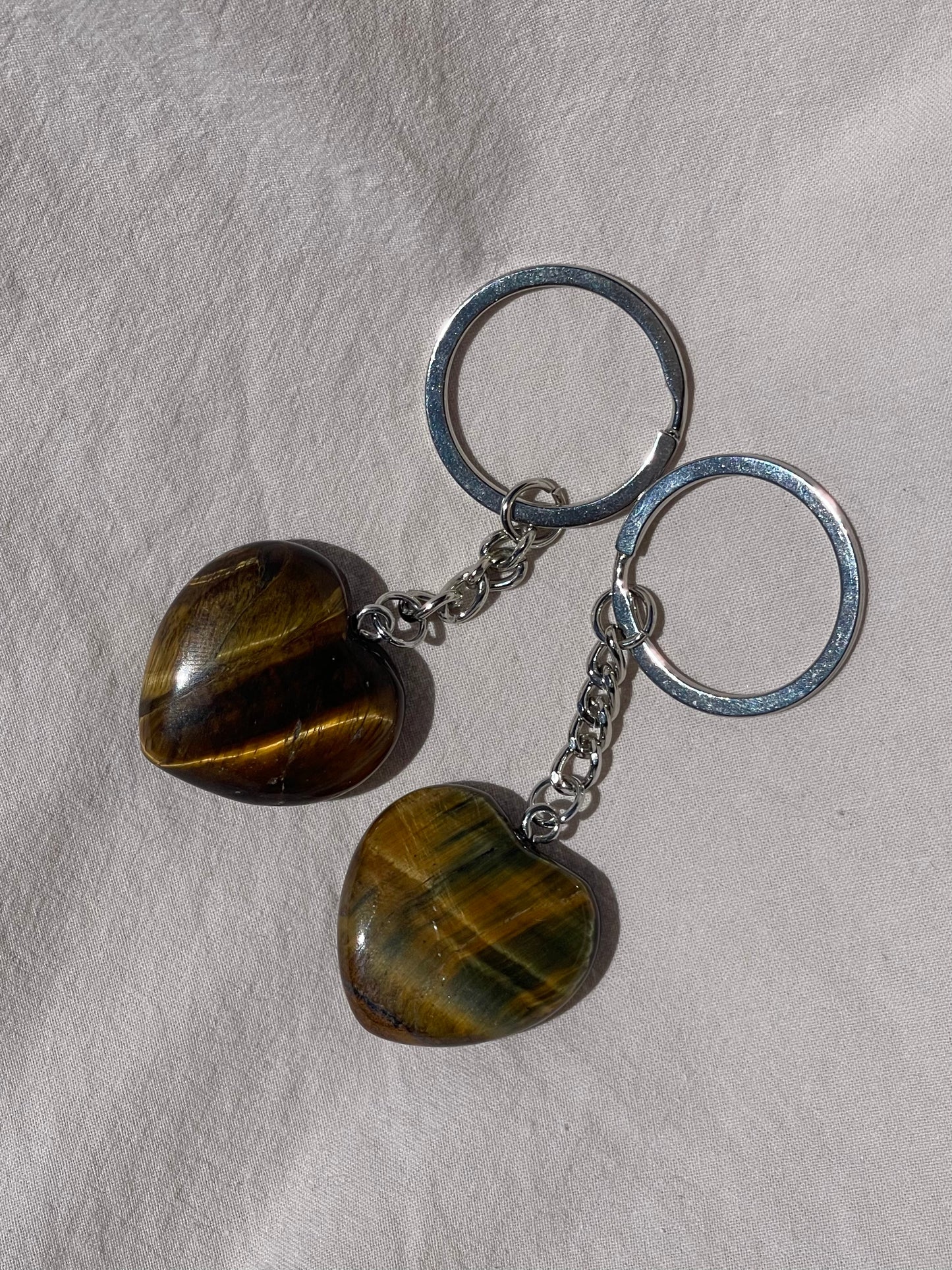 Crystal Heart Keyring