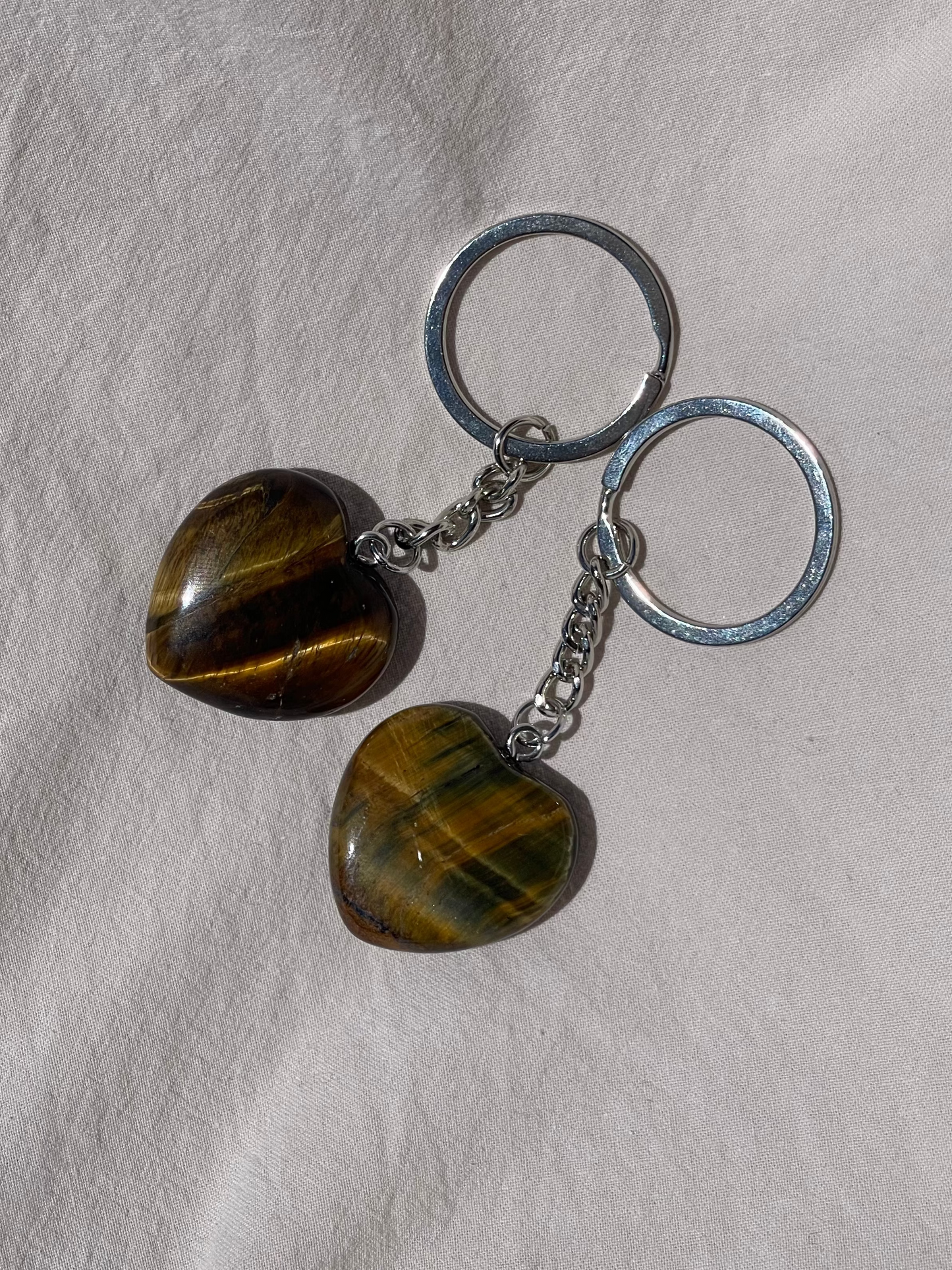 Crystal Heart Keyring