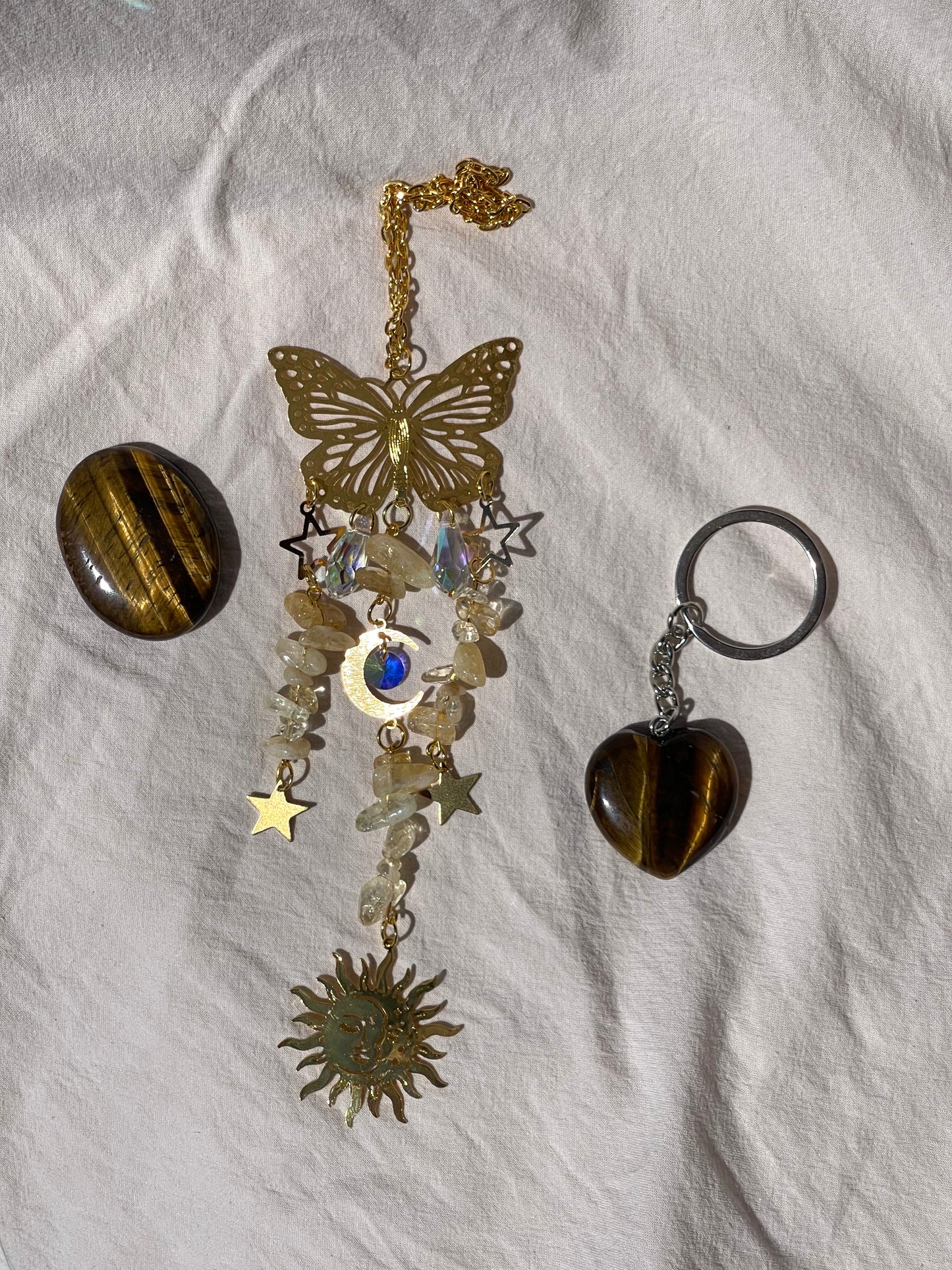 Tigers Eye Pocket Stone A Grade