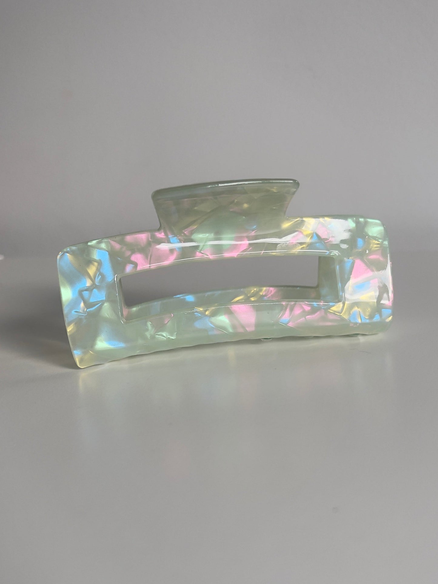 Pearl Reflective Claw Clips