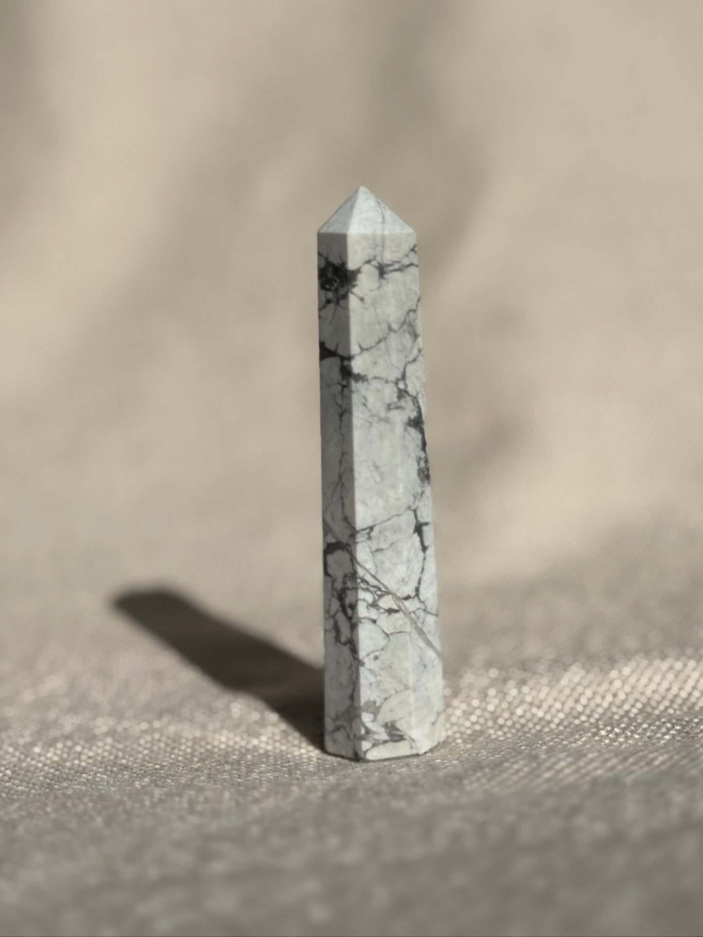 White Howlite Towers