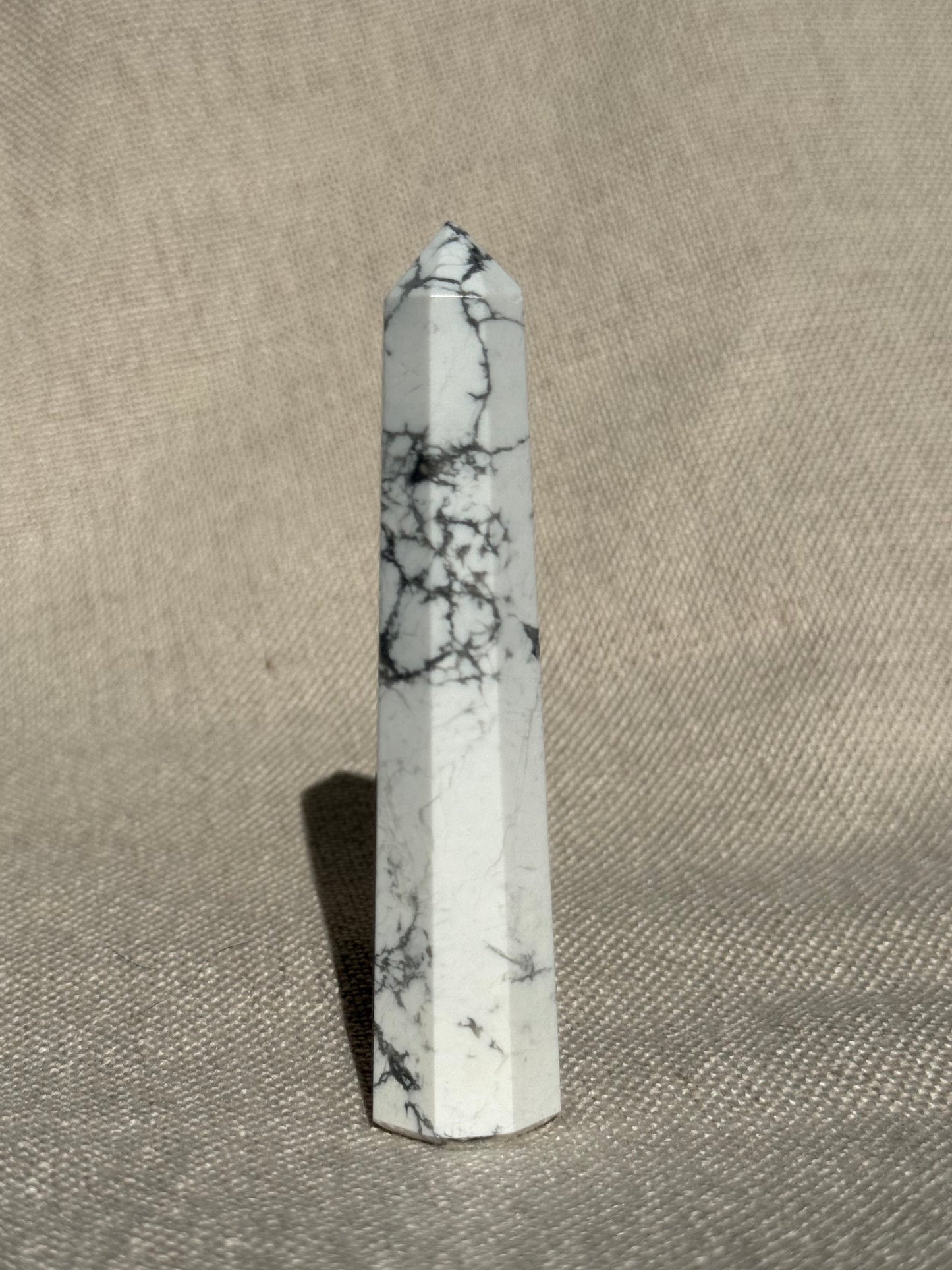 White Howlite Towers