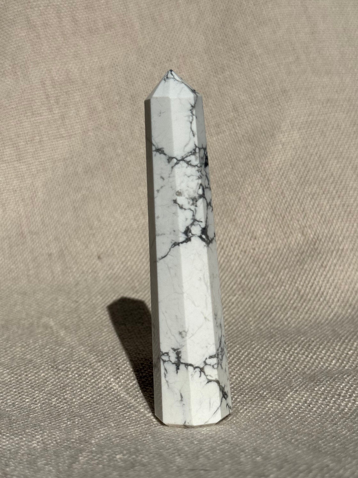 White Howlite Towers