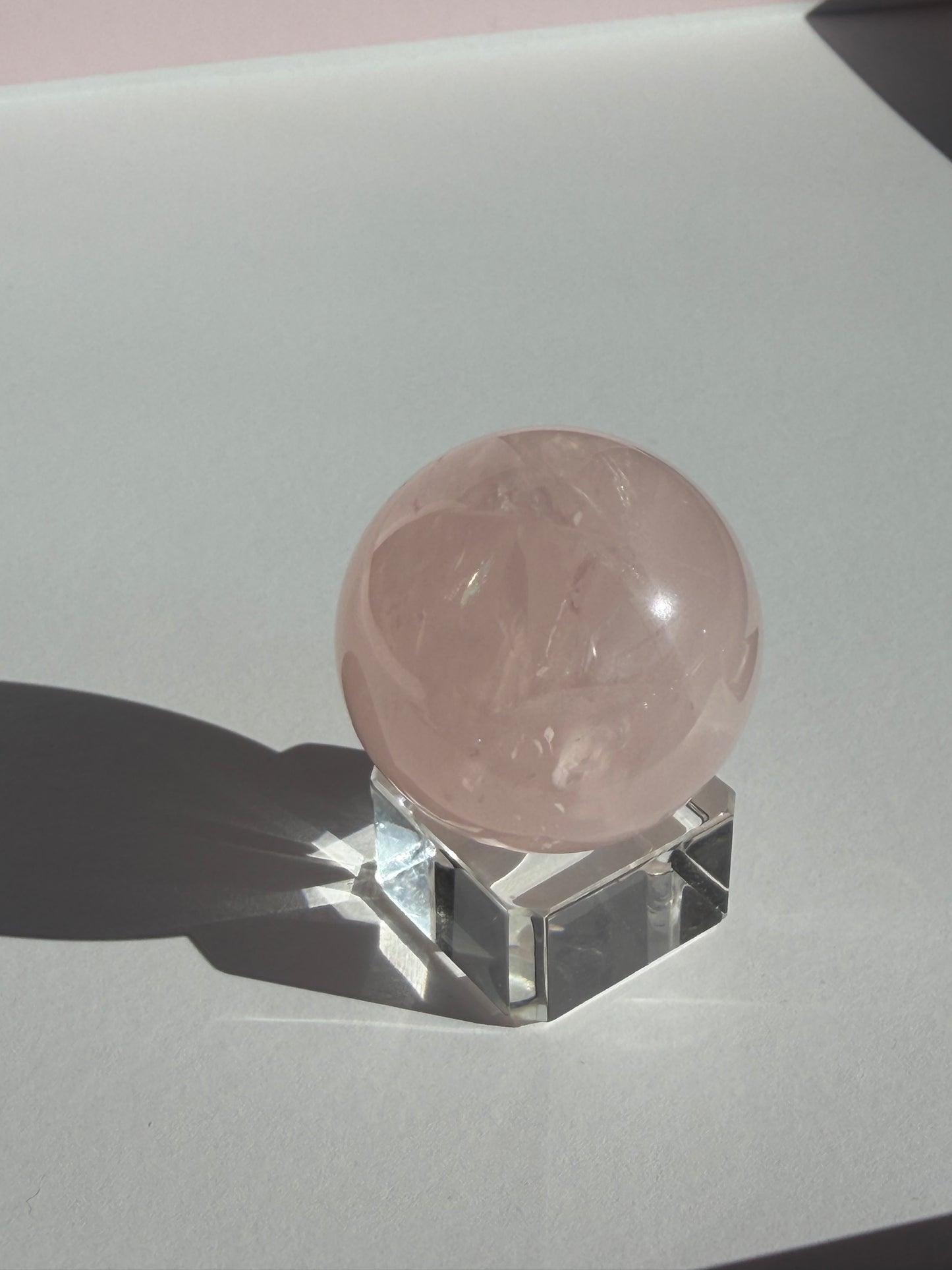 Rose Quartz Crystal Sphere 3cm-4cm