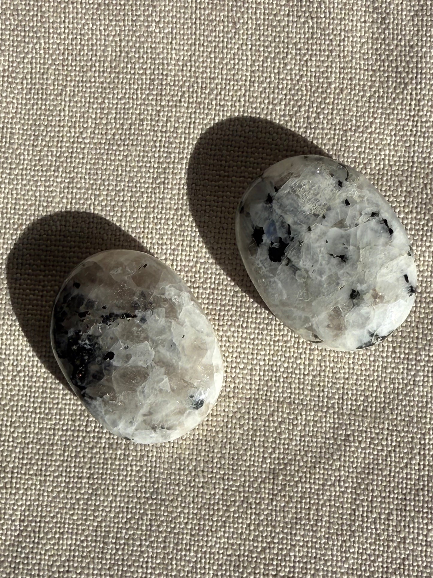 Rainbow Moonstone Palm Stone Meditation Harmonisers