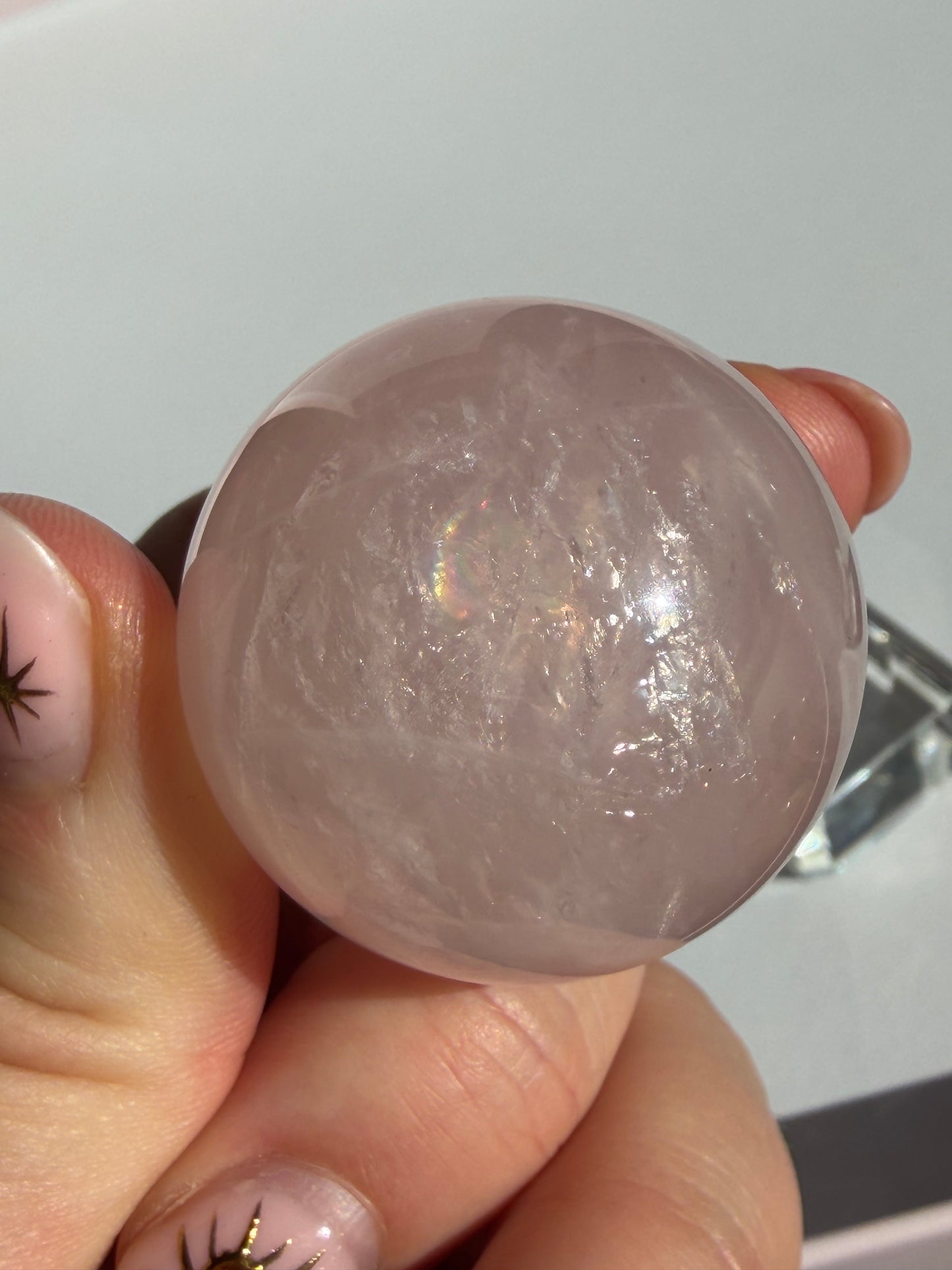 Rose Quartz Crystal Sphere 3cm-4cm