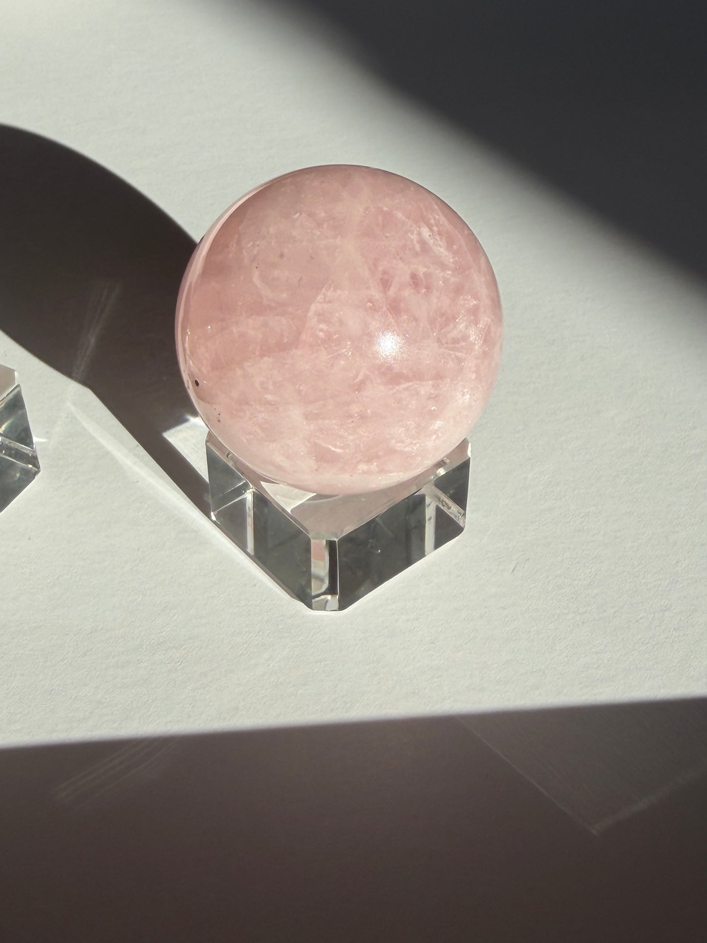 Rose Quartz Crystal Sphere 3cm-4cm