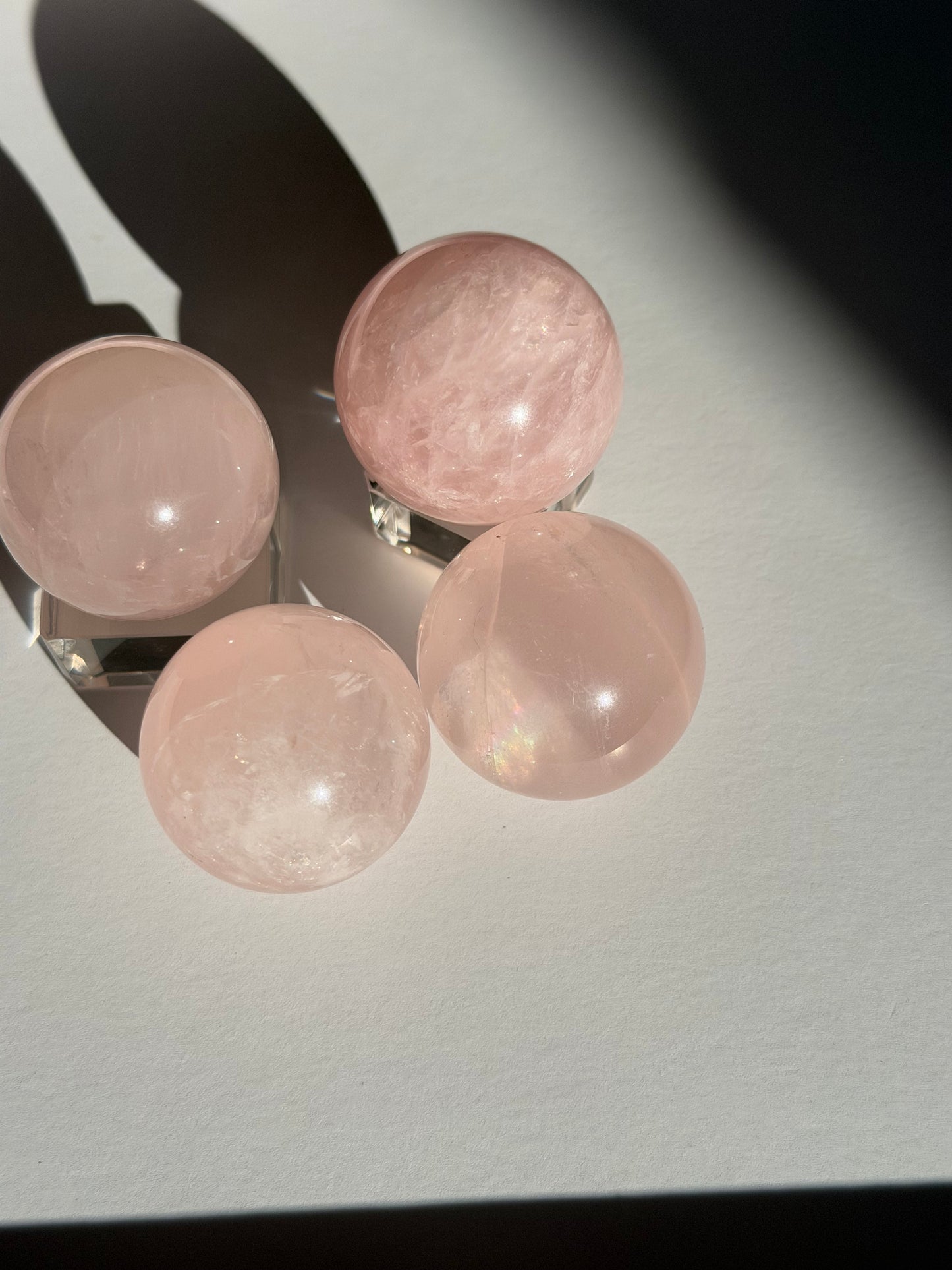 Rose Quartz Crystal Sphere 3cm-4cm