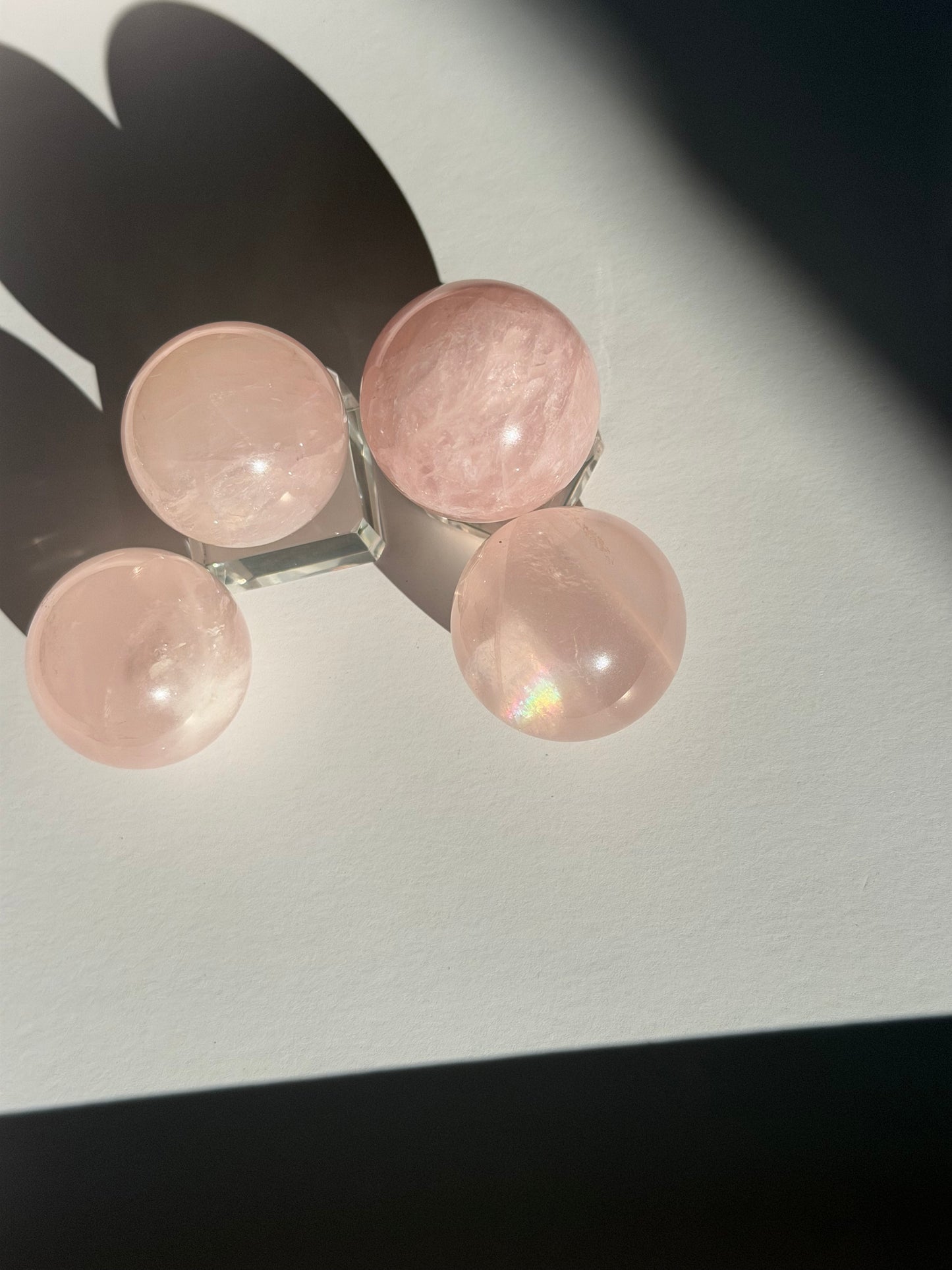 Rose Quartz Crystal Sphere 3cm-4cm