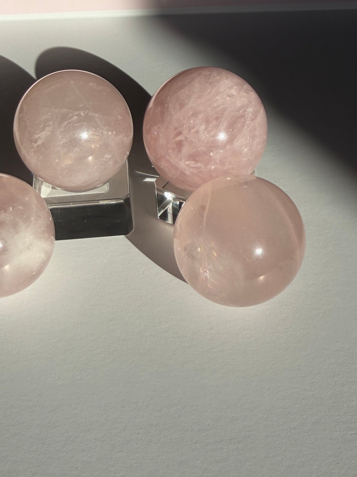 Rose Quartz Crystal Sphere 3cm-4cm