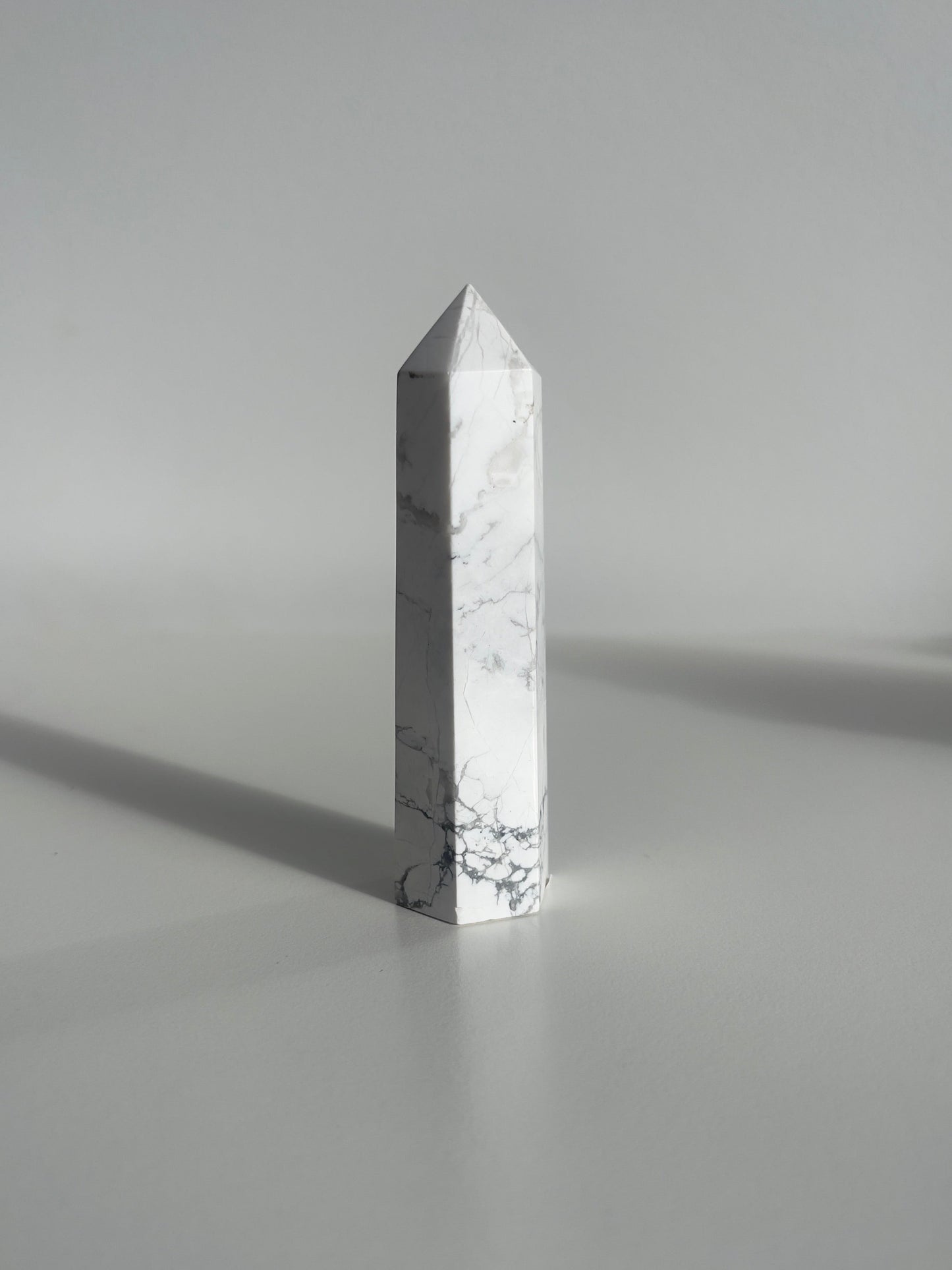 White Howlite Towers