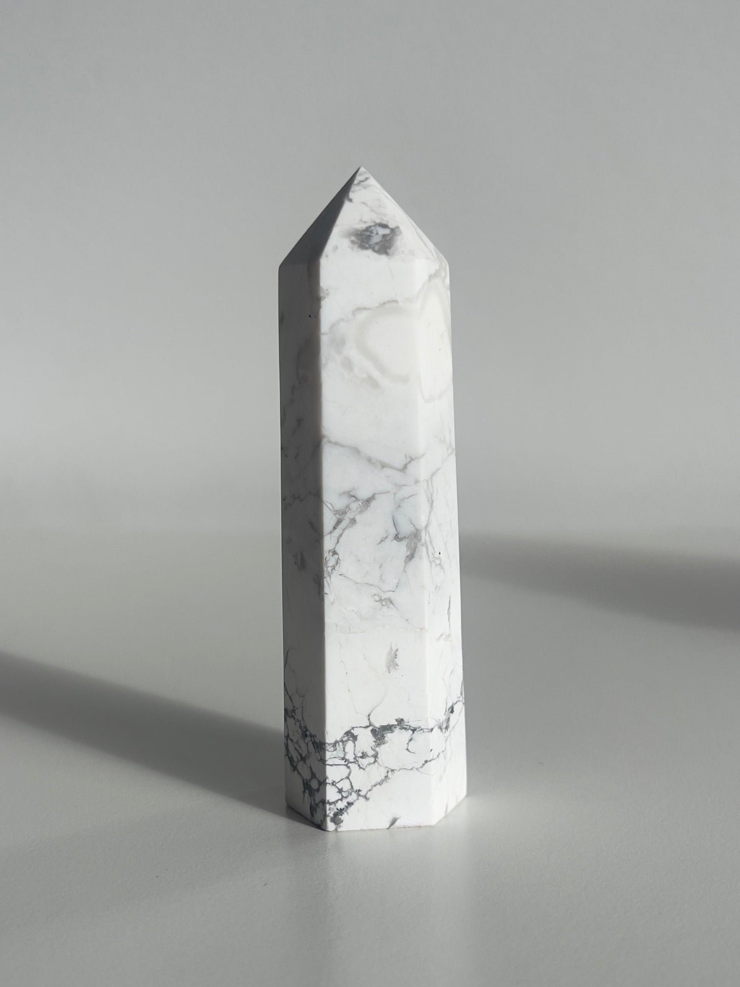 White Howlite Towers