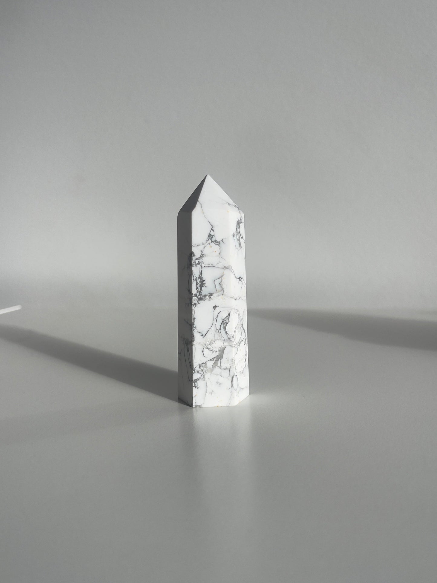 White Howlite Towers