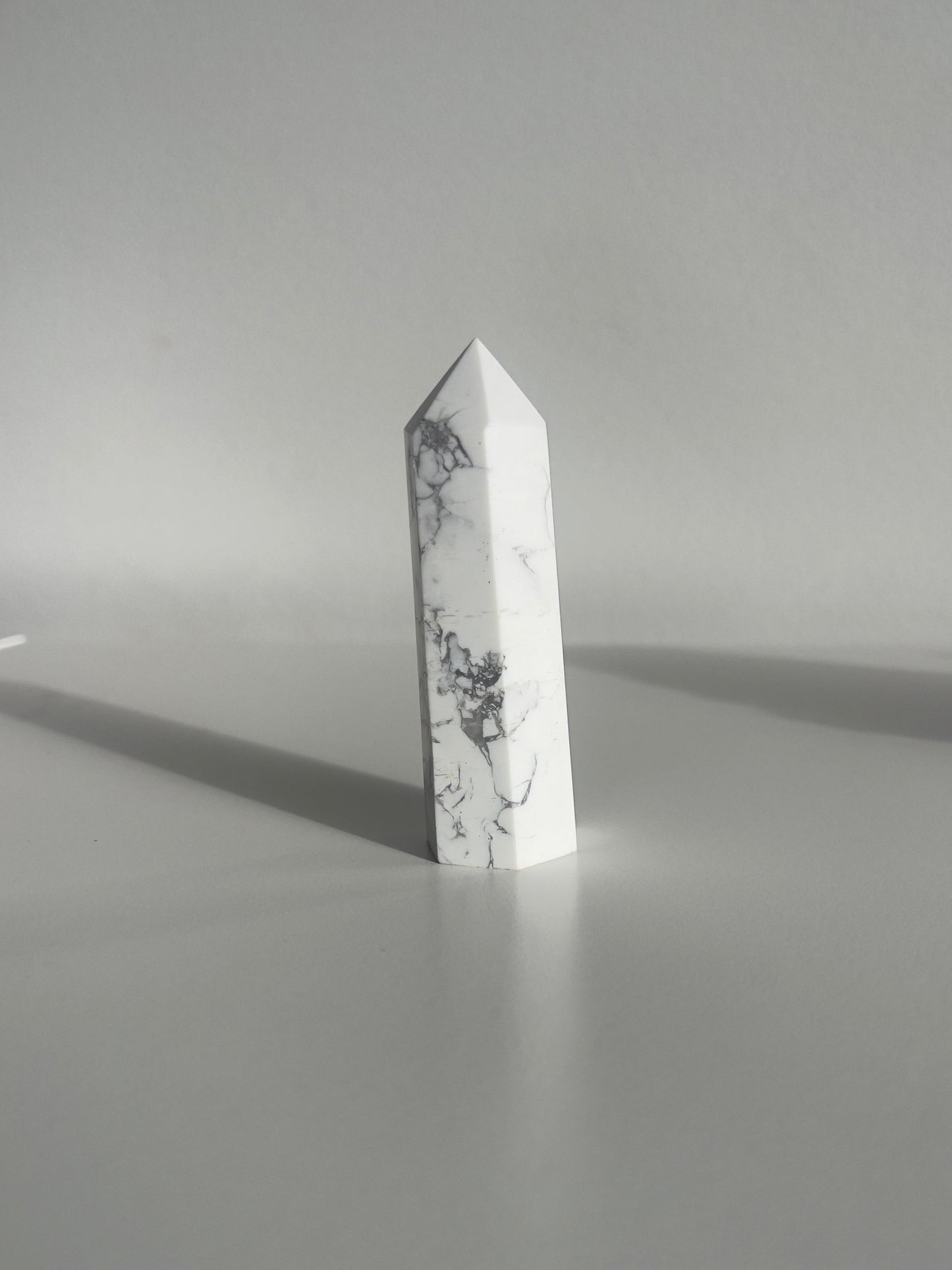 White Howlite Towers