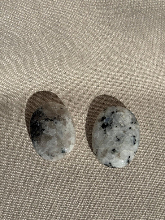 Rainbow Moonstone Palm Stone Meditation Harmonisers